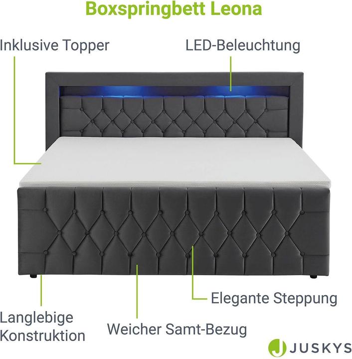 Image du produit Juskys Leona (180 x 200 cm)