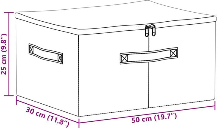 Actual product image vidaXL Aufbewahrungsbox (30 cm, 6x)