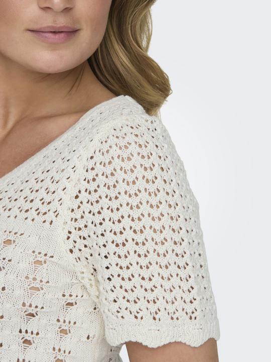 Image du produit Only Encolure en V Poignets côtelés Pull tricoté (S)