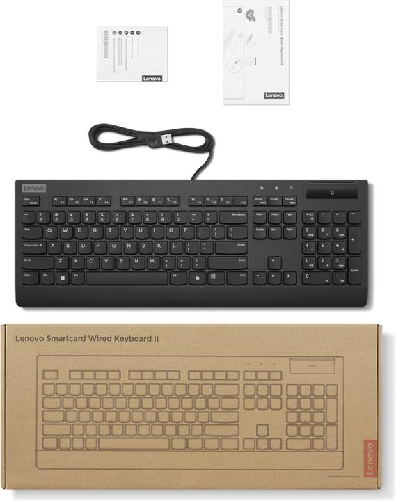 Produktbild Lenovo Smartcard Wired keyboard II-German (DE, Kabelgebunden)