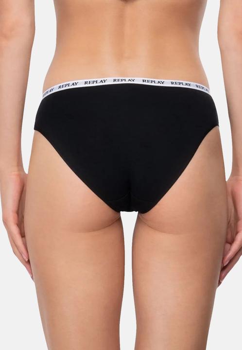 Produktbild Replay Unterhose Damen-Slip mit Logo-Bund 2er Pack (L, 2er Pack)