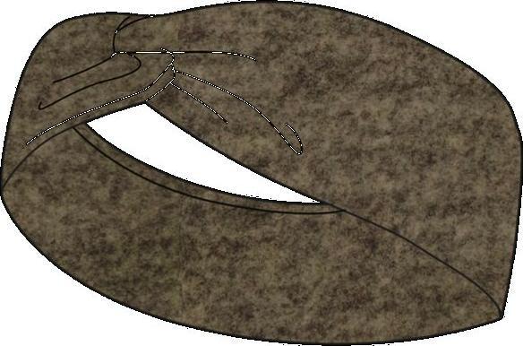 Actual product image Buff Merino Fleece HB Cedar