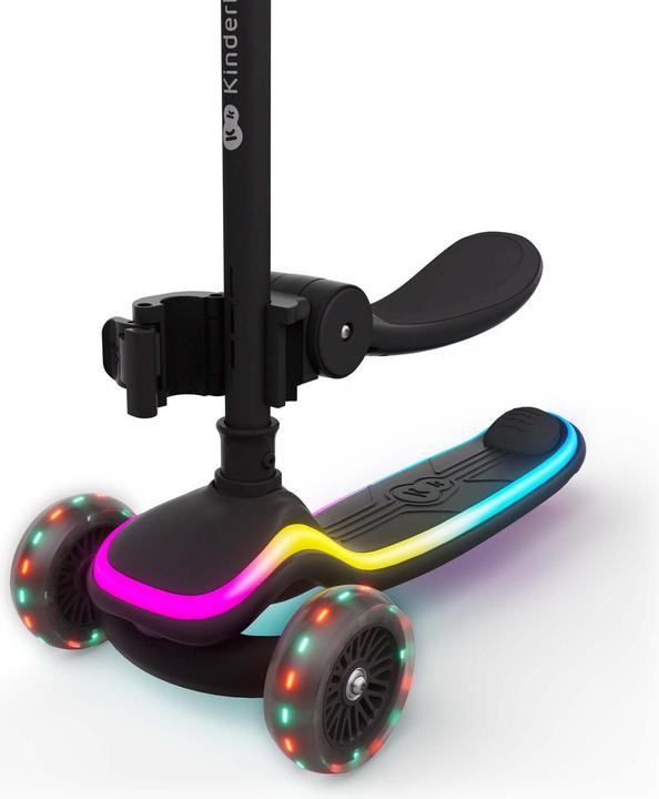 Produktbild KinderKraft Three-wheeled LED scooter black