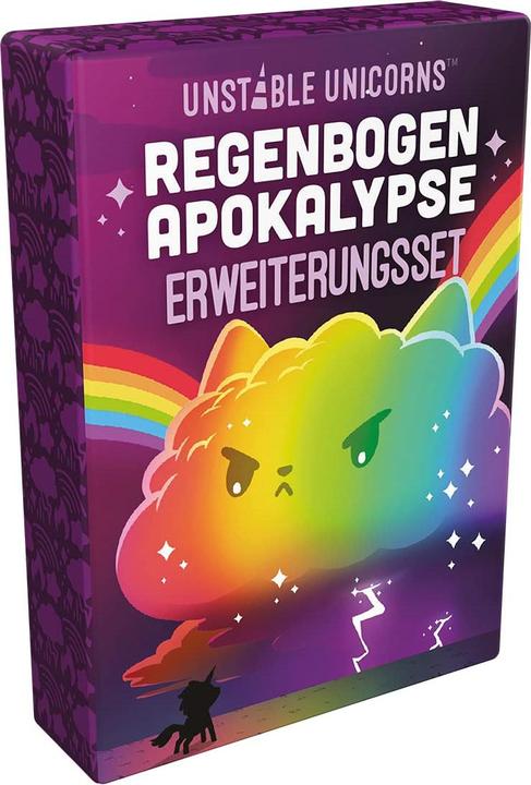 Unstable Games TTUD0006 - Unstable Unicorns - Rainbow Apocalypse, for 2-8 players, from 18 years, DE expansion. (German, 2 - 8 Players)