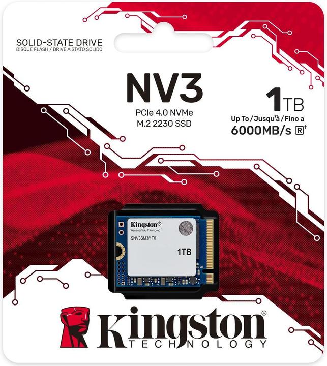 Produktbild Kingston NV3 (1000 GB, M.2 2230)
