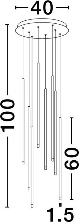 Actual product image Nova Luce Elettra (1760 lm)