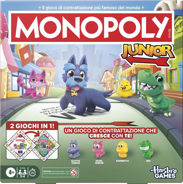 Produktbild Hasbro Gaming Monopoly Junior (Italienisch, 2 - 4 Spieler)