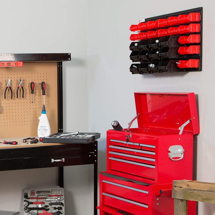 Produktbild tectake Kleinteilemagazin mit 30 Einschüben