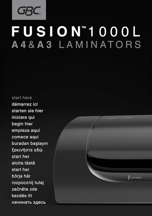 Actual product image GBC Laminating system Fusion 1000L A4 (75 µm, A4)