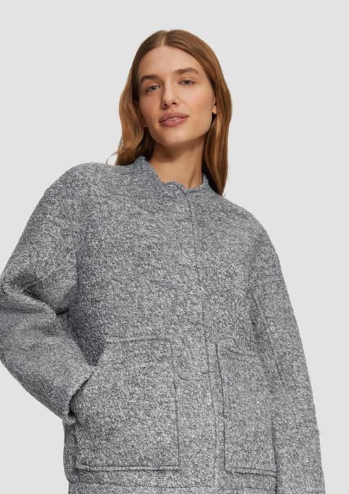 Produktbild S.Oliver Outdoor-Jacke Bouclé-Bomberjacke aus Wollmix (M)