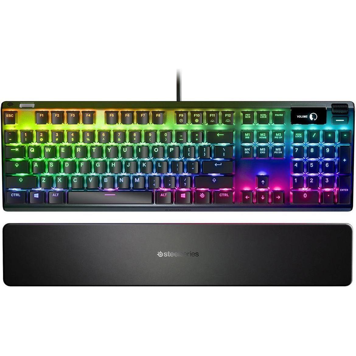 SteelSeries Mechanical gaming keyboard Apex 7, Red Switch, US layout (US, Kabelgebunden), Tastatur, Schwarz