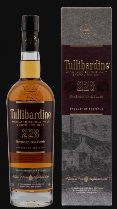Image du produit Tullibardine Single Malt 228 Burgundy Wood Finish (Single Malt, Scotch Whisky, 1 x 70 cl)