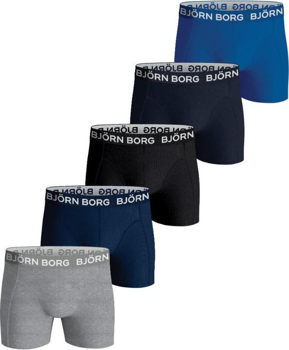 Immagine prodotto Björn Borg Boxer in cotone elasticizzato per bambini (12XL, Confezione da 5 pezzi)
