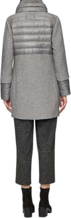 Produktbild S.Oliver Outdoor-Mantel Mantel im Fabricmix mit hohem Stehkragen