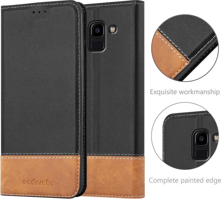Productafbeelding Cadorabo X-Wallet hoes voor kunstleer pak (Samsung Galaxy J6 (2018))
