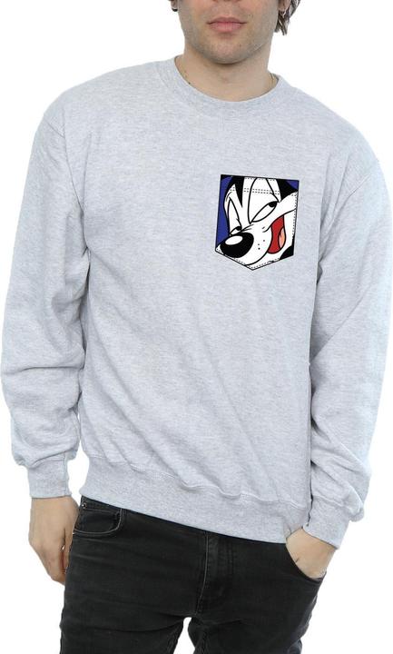 Produktbild Looney Tunes Pepe Le Pew Face Faux Pocket Sweatshirt (3XL)