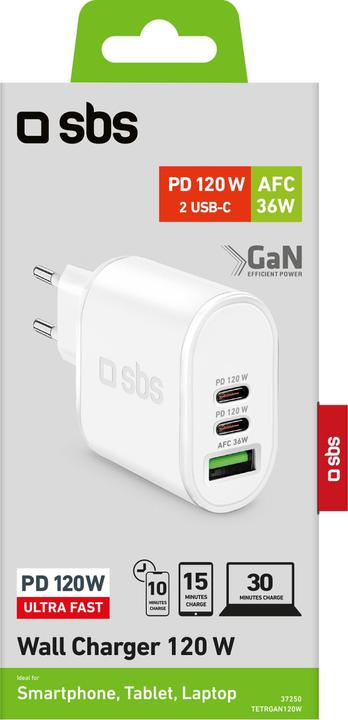 Actual product image SBS Charger (120 W, 3 ports)