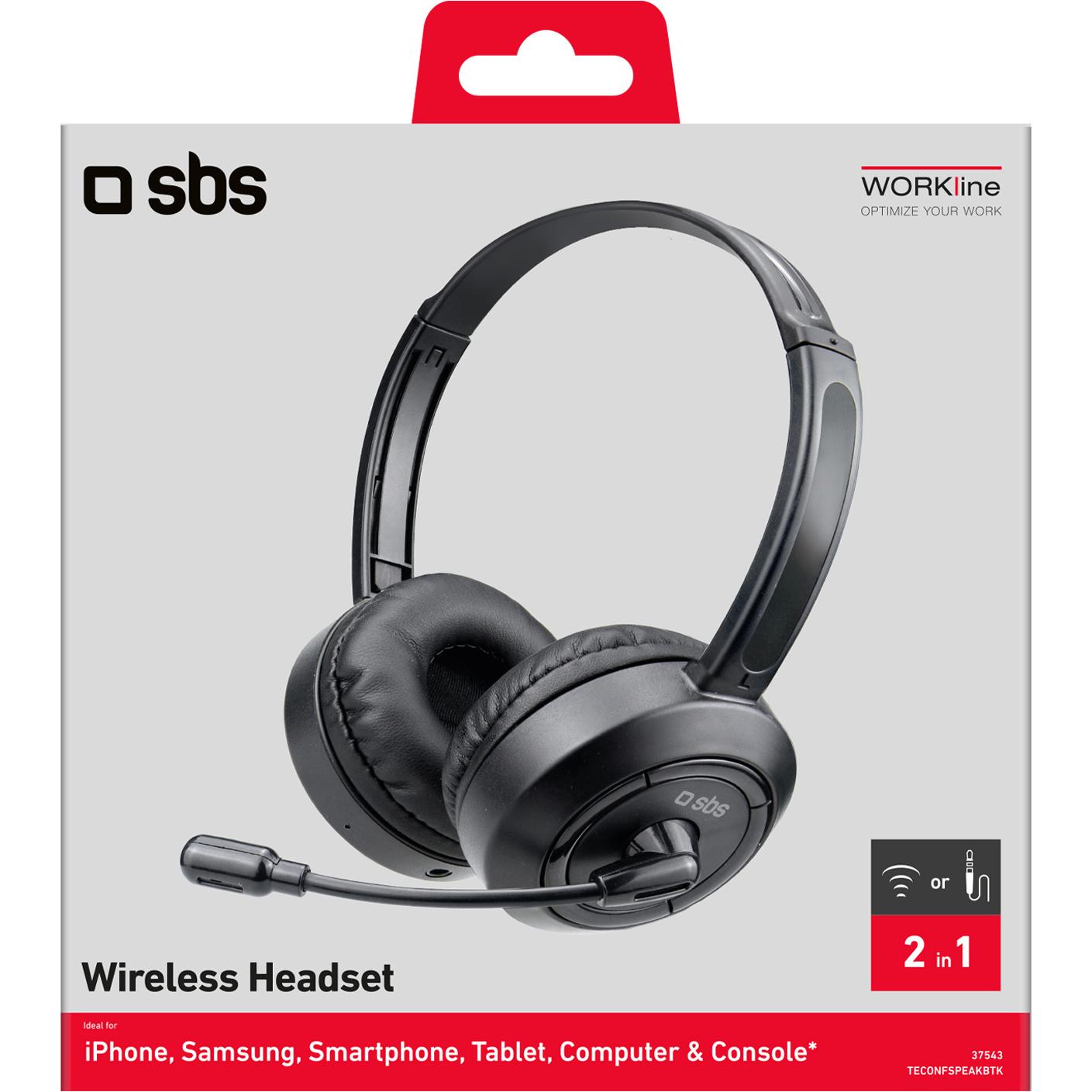 Thumbnail - SBS Headset (Kabellos), Office Headset, Schwarz