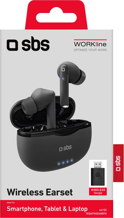 Actual product image SBS TWS earphones with USB wireless receiver (6 h, Wireless)