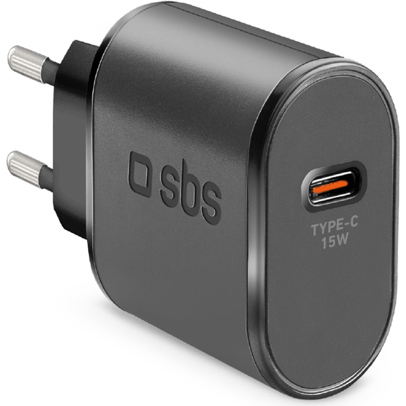 SBS Schnellladegerät (15 W), USB Ladegerät, Schwarz
