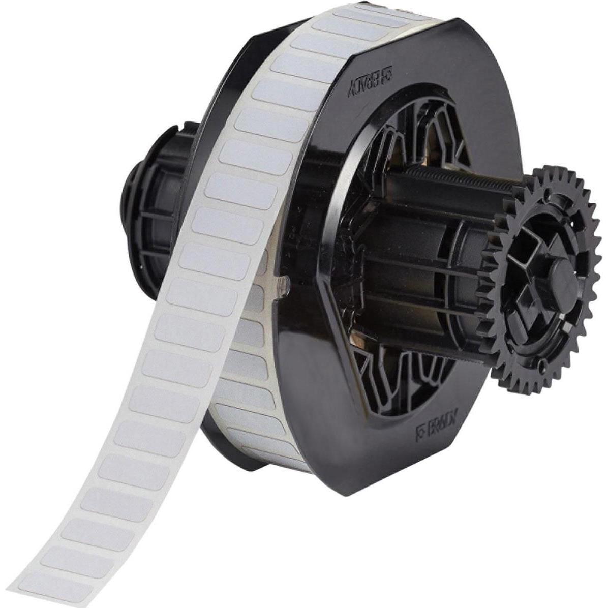 Brady, Etiketten, B33-46-423, Polyester, Weiss, glänzend, 19.05 x 6.35 mm, permanent (5000 E.)