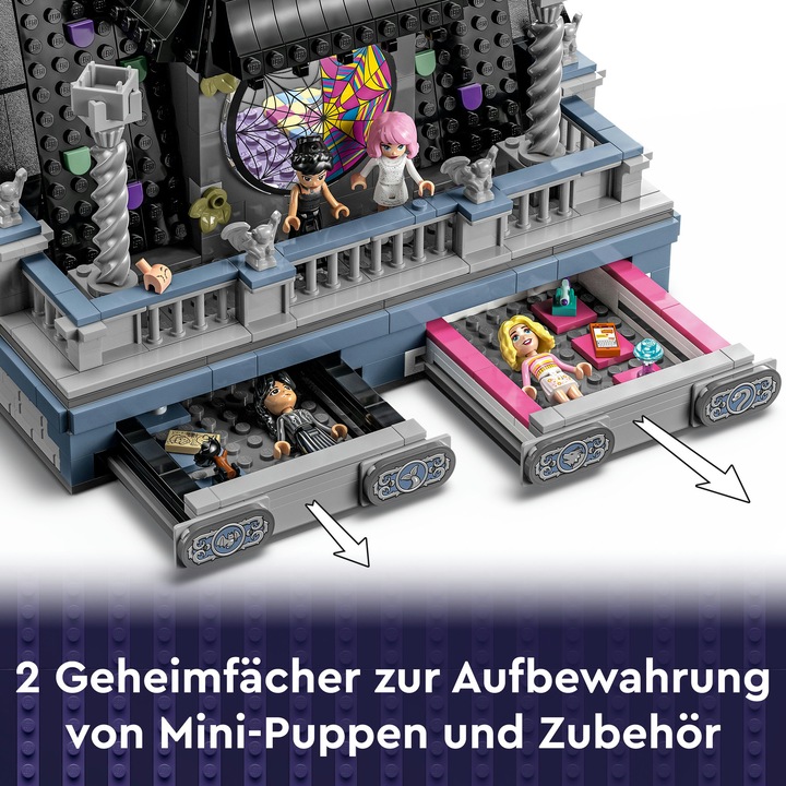 Image du produit LEGO Wednesdays und Enids Zimmer im Studentenwohnheim (76781, LEGO Wednesday, LEGO difficiles à trouver)