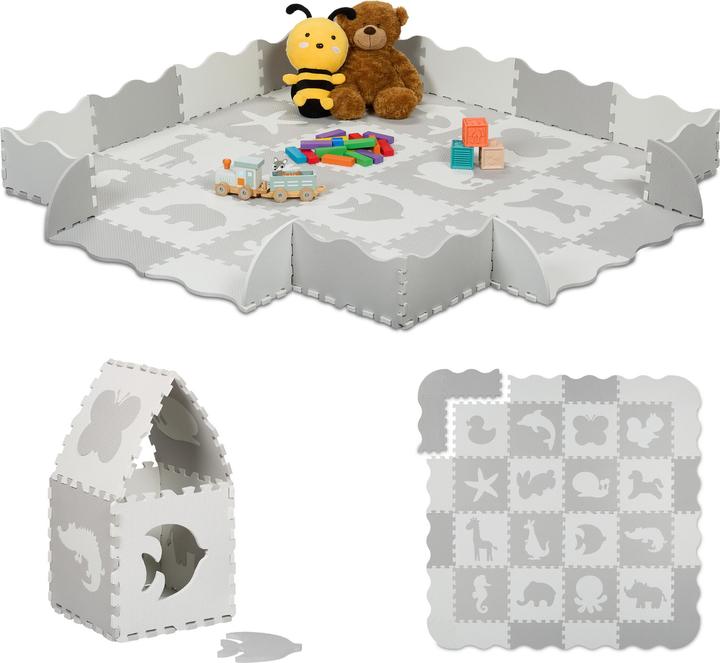 Actual product image Relaxdays 36-piece play mat (145 x 145 cm)