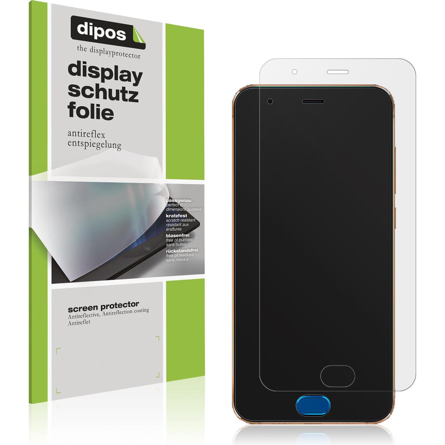 Dipos Displayschutzfolie Antireflex (1 Stück, Xiaomi Mi Note 3), Smartphone Schutzfolie, Transparent