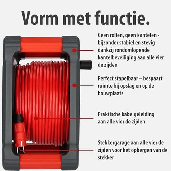Produktbild Brennenstuhl Professional Kabeltrommel mit Rundum-Überrollschutz (50 m, 1.50 mm²)