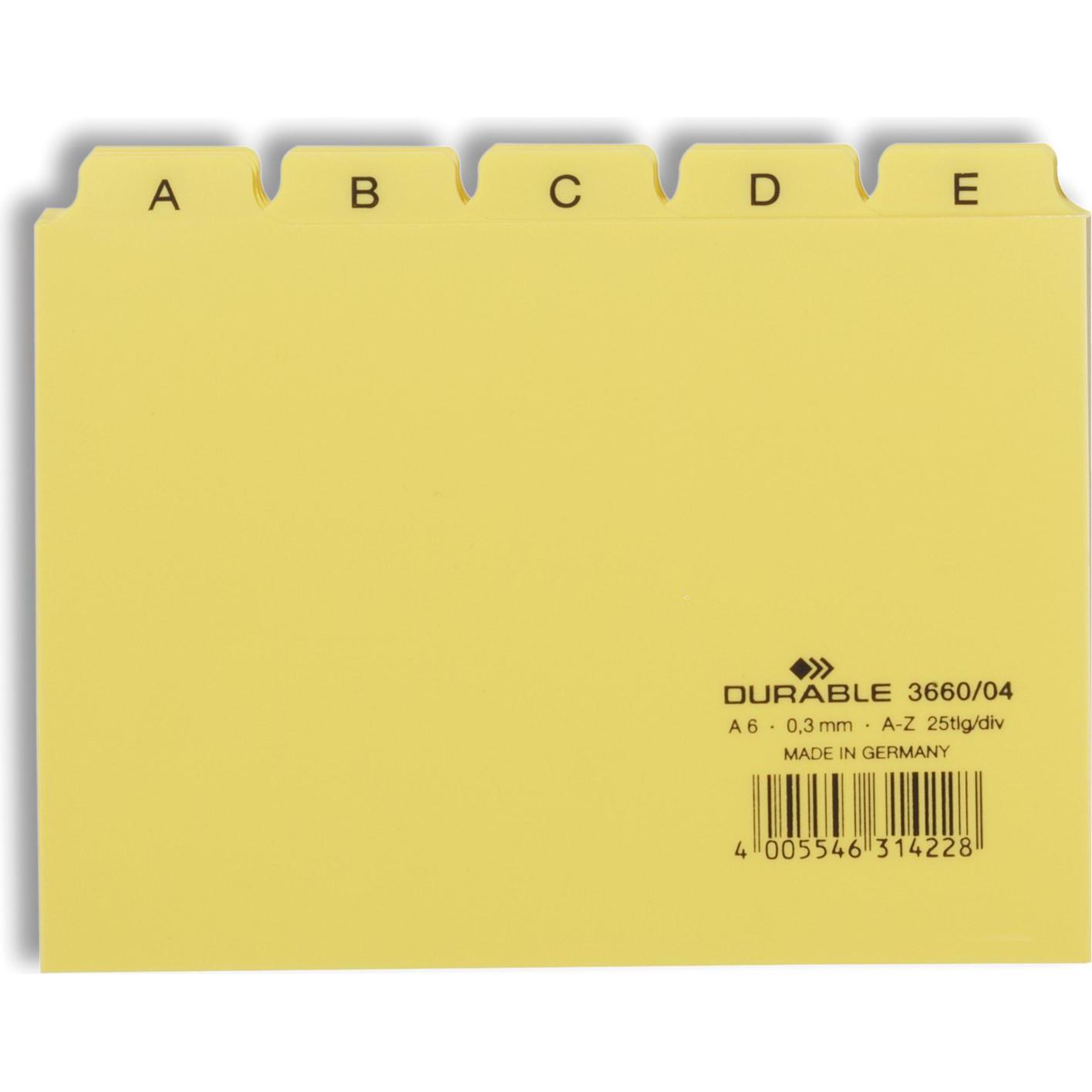 Durable, Kartenaufbewahrung, Leitregister A6 (A6)