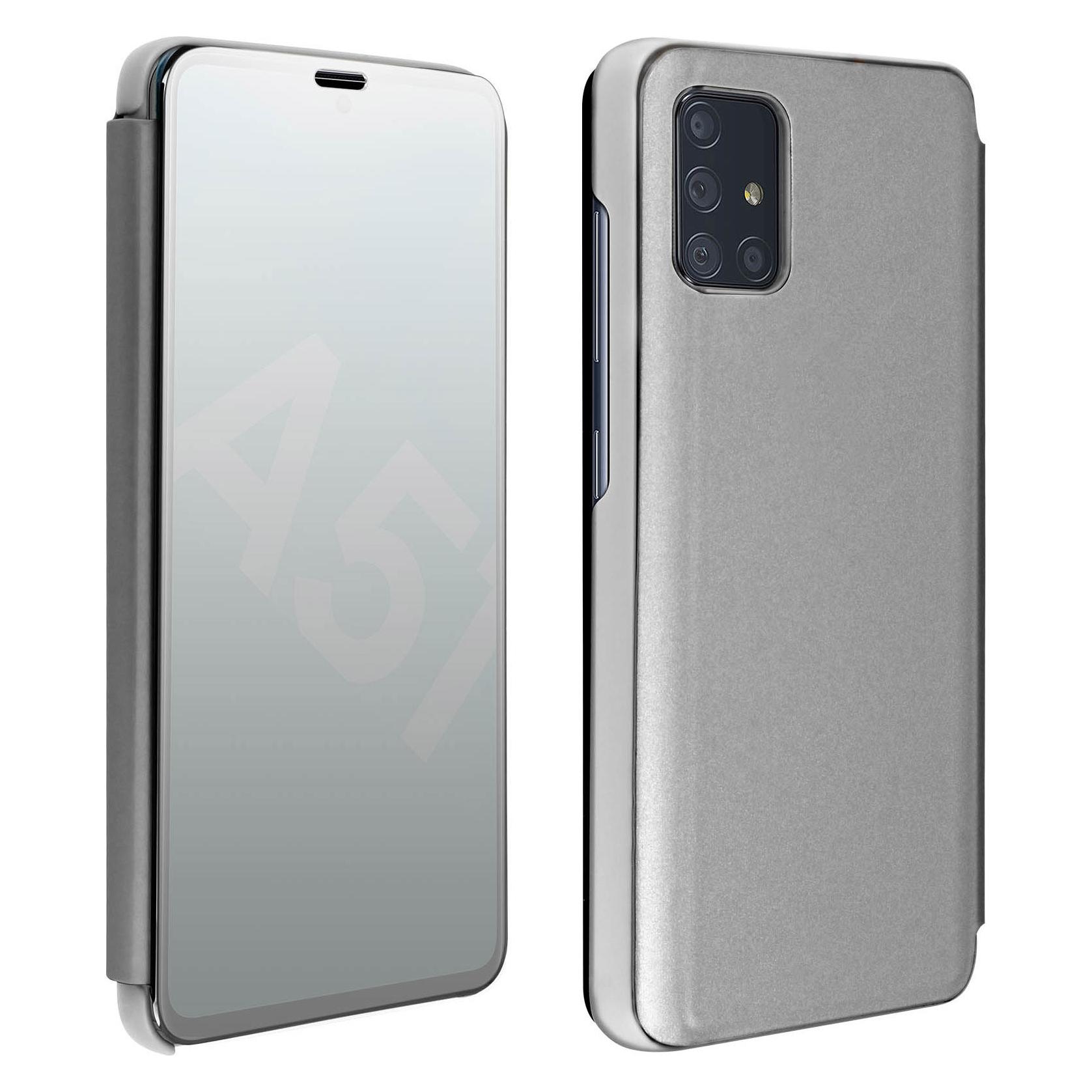 Avizar Spiegeleffekt Series (Samsung Galaxy A51), Smartphone Hülle, Grau