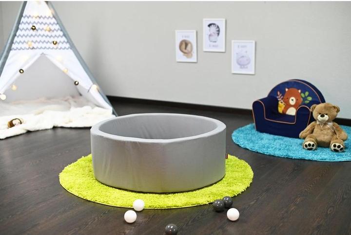 Actual product image Knorrtoys Ball pool soft "Grey" - 100 balls grey/white (approx. 6cm diameter)