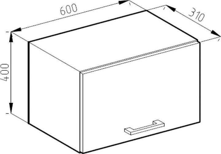 Image du produit Vicco Hängeschrank R-Line (60 x 31 x 40 cm)