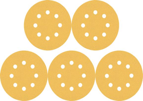 Produktbild Bosch Professional Zubehör EXPERT C470 Schleifpapier mit 8 Löchern für Exzenterschleifer, 115 mm, G 180, 5-tlg. (180)