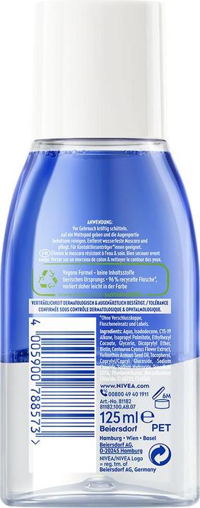 Immagine prodotto NIVEA Wasserfester Augen Make-Up Entferner DUO (Struccante)