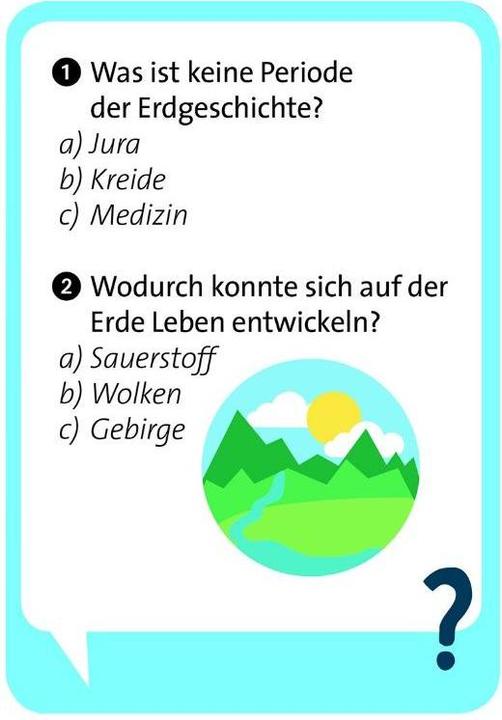 Actual product image MOS51108 - Pocket Quiz Junior - Earth, Card game, 1+ players, ages 8+ (DE edition) (German)