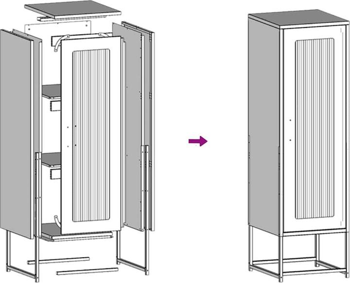 Produktbild vidaXL Highboard (36 x 39 x 123 cm)