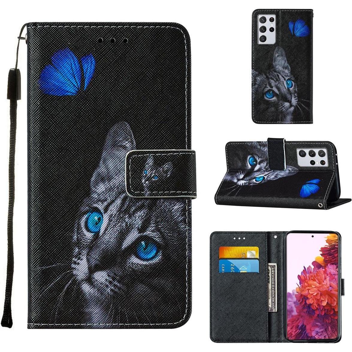 Thumbnail - König Design Hülle Handy Schutz für Samsung Galaxy S21 Ultra Case Cover Tasche Etuis Schwarz (Samsung Galaxy S21 Ultra),...