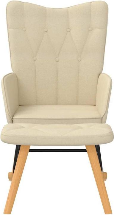 Produktbild vidaXL Schaukelstuhl mit Hocker