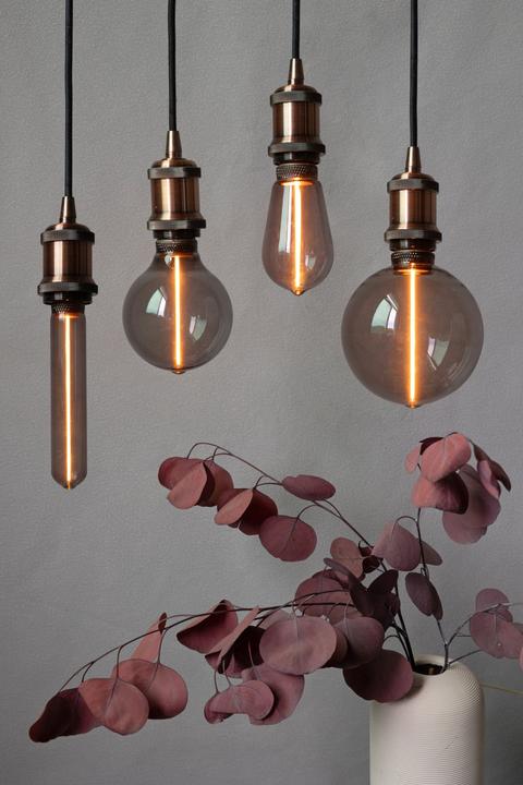 Immagine prodotto Luxula Lampada a filamento LED, Tube Line Smoke, E27, 2W, 40lm, 1800K (E27, 40 lm, 1 x)