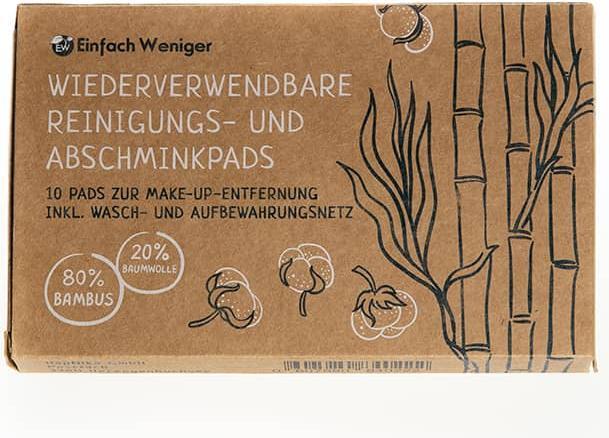 Image du produit Einfach Weniger Disques démaquillants réutilisables en bambou Blanc