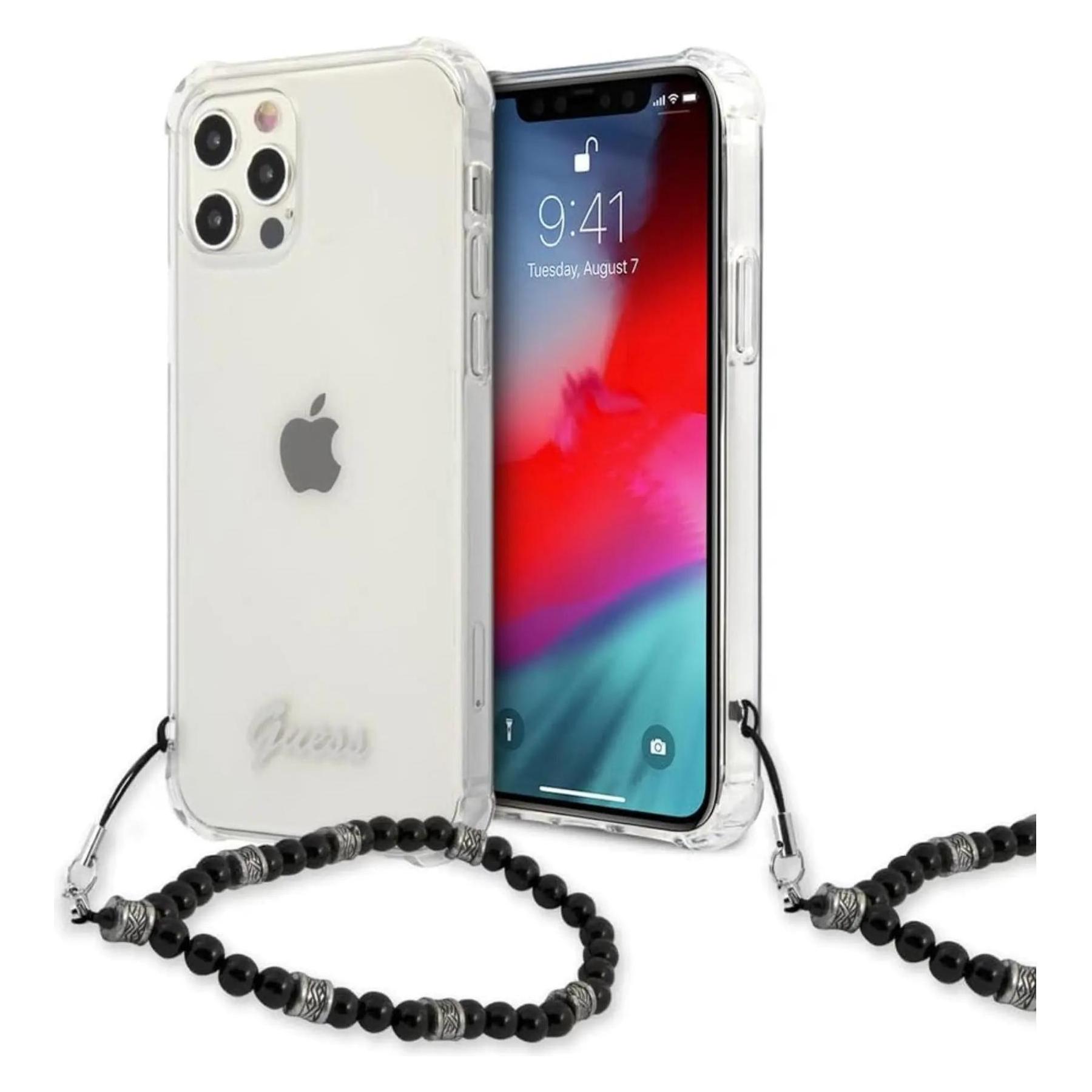 Guess Case (Apple IPhone 12, Realme 12 Pro+), Smartphone Hülle, Transparent