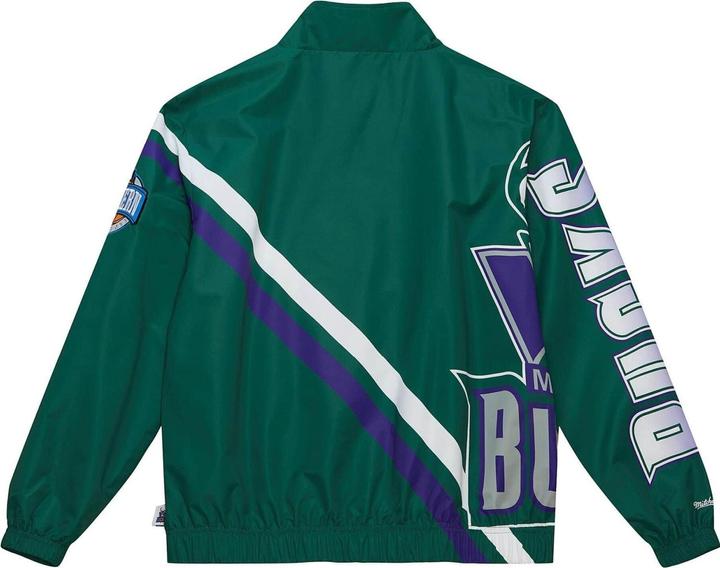 Immagine prodotto Mitchell & Ness M&N Exploded Logo Warm Up Veste Milwaukee Bucks (M)