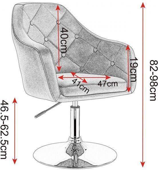 Actual product image Woltu Bar chair height adjustment