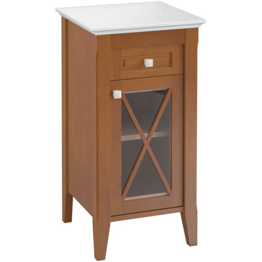 Villeroy & Boch, Badezimmerschrank, V&B Seitenschrank HOMMAGE 440x850x425mm Ans re Griffe we