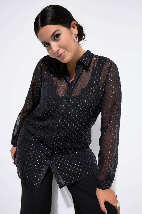 Immagine prodotto Studio Untold Camicia dal taglio ampio e dritto con chiffon con glitter (60)