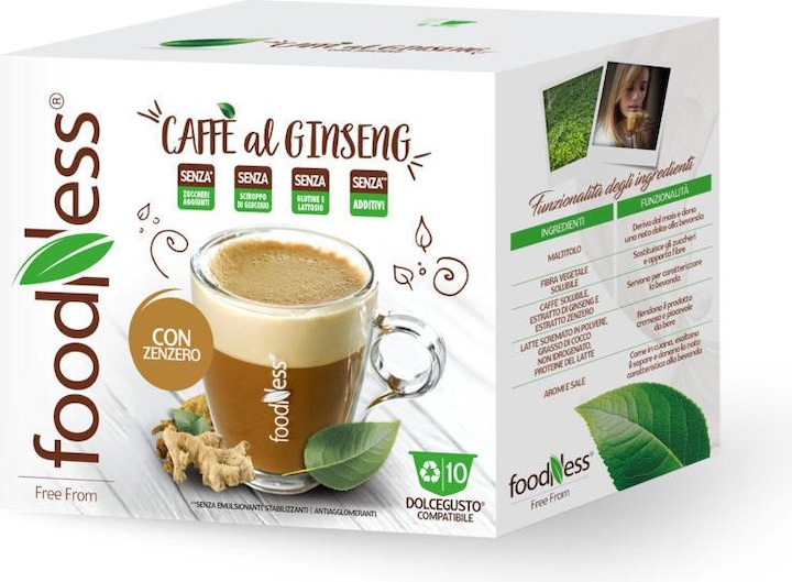 Immagine prodotto Foodness Caffè al ginseng con zenzero (1 x Porta.)