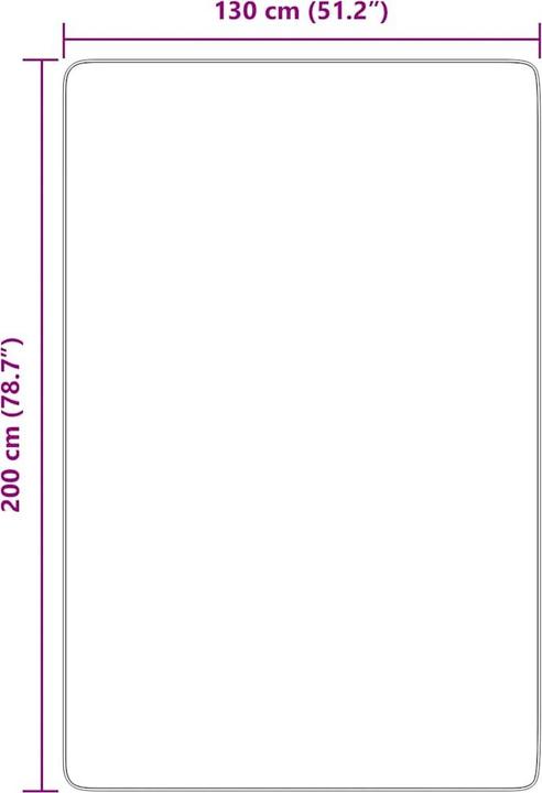 Produktbild vidaXL Shaggy-Teppich