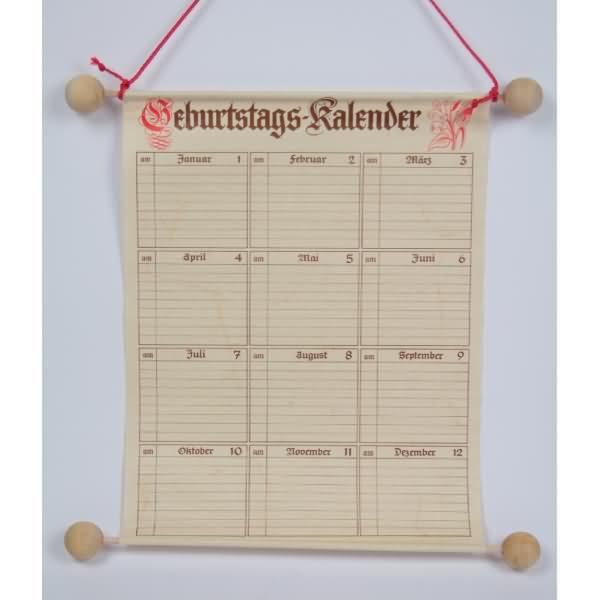 Produktbild Rnk Geburtstagskalender (230x300mm)