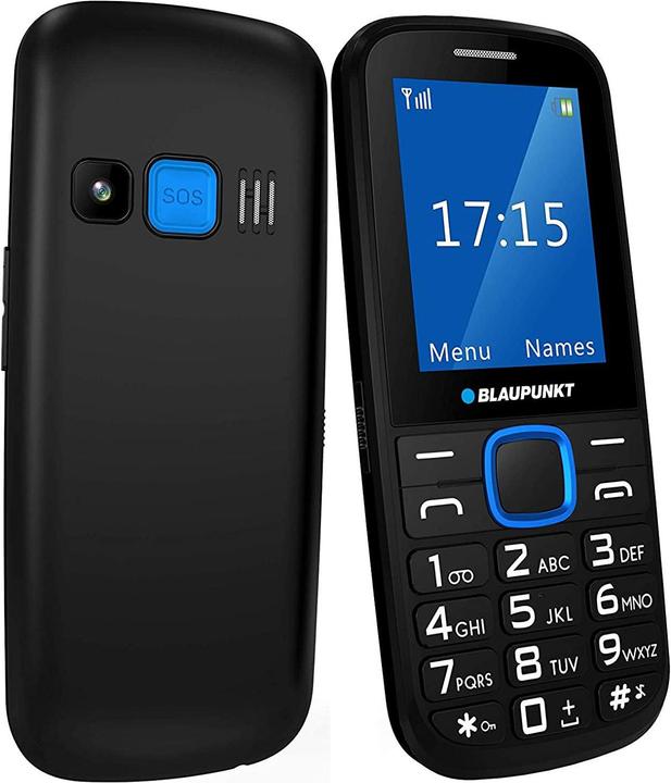 Actual product image Blaupunkt BS 04 black-blue ENG (0.03 GB, Black, Blue, Single SIM)